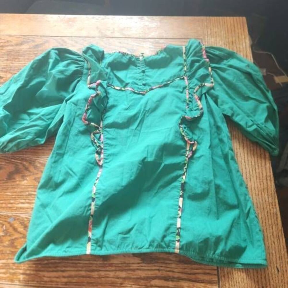 Sezane Angeline in green sz 38 (US 6) - Picture 4 of 4